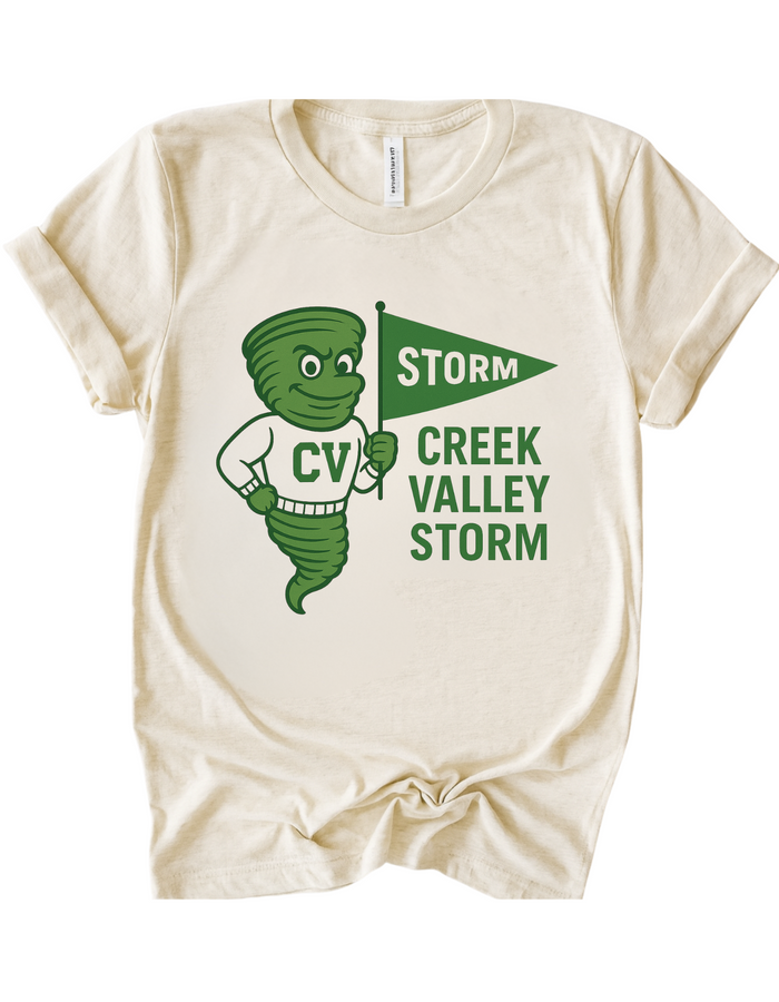 Creek Valley Storm Mascot Tee & Sweatshirt