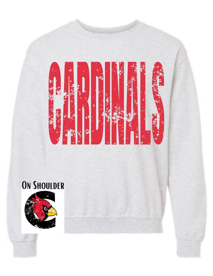 Crete Cardinals Big Print Sweatshirt