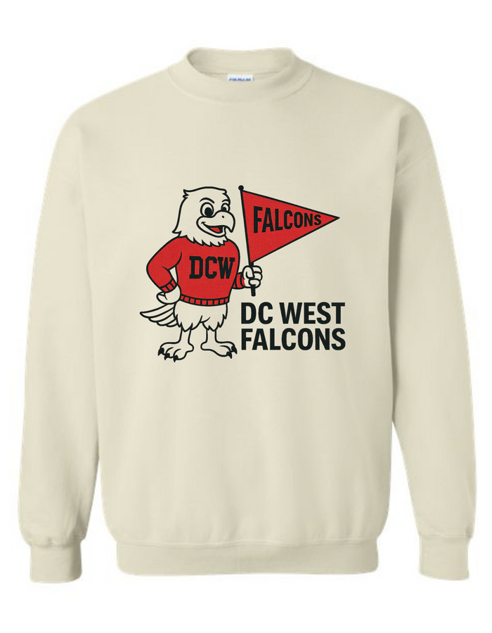 DC West Falcons Mascot Tee & Sweatshirt