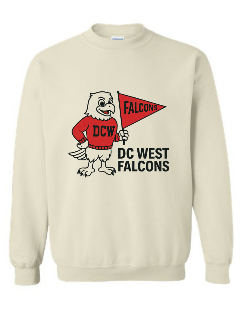DC West Falcons Mascot Tee & Sweatshirt
