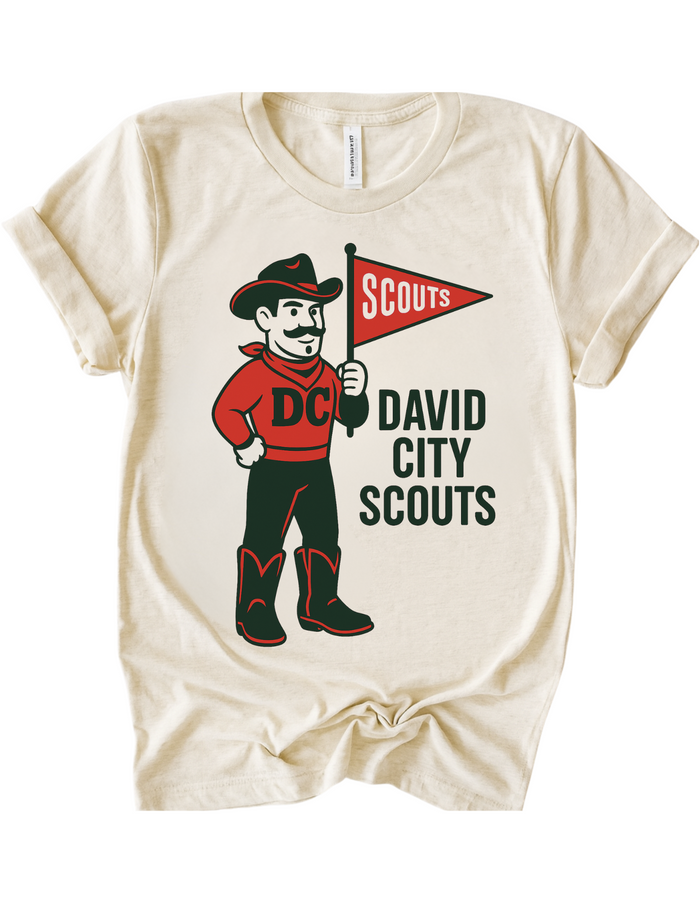 David City Scouts Vintage Mascot Tee