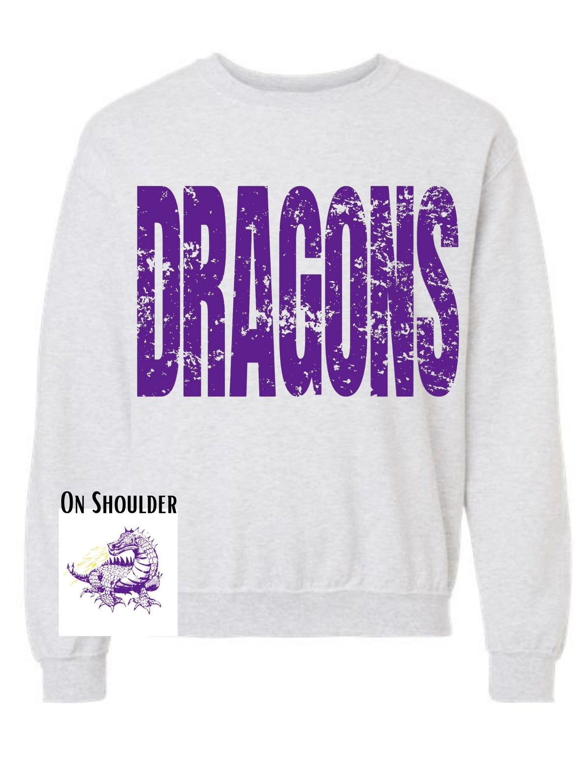 Deshler Dragons Big Print Sweatshirt