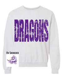 Deshler Dragons Big Print Sweatshirt