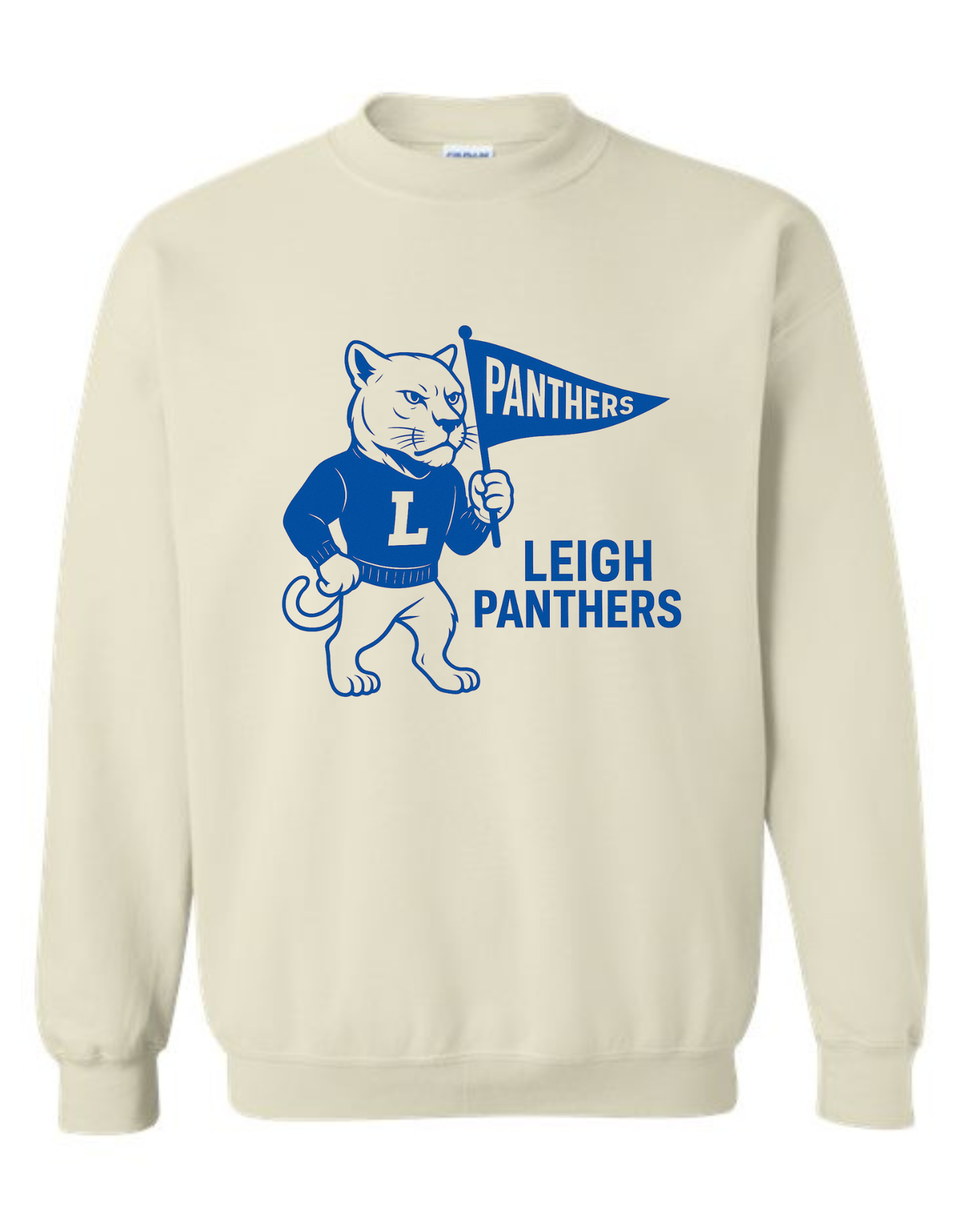 Leigh Panthers Vintage Mascot Tee & Sweatshirt