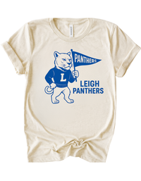 Leigh Panthers Vintage Mascot Tee & Sweatshirt