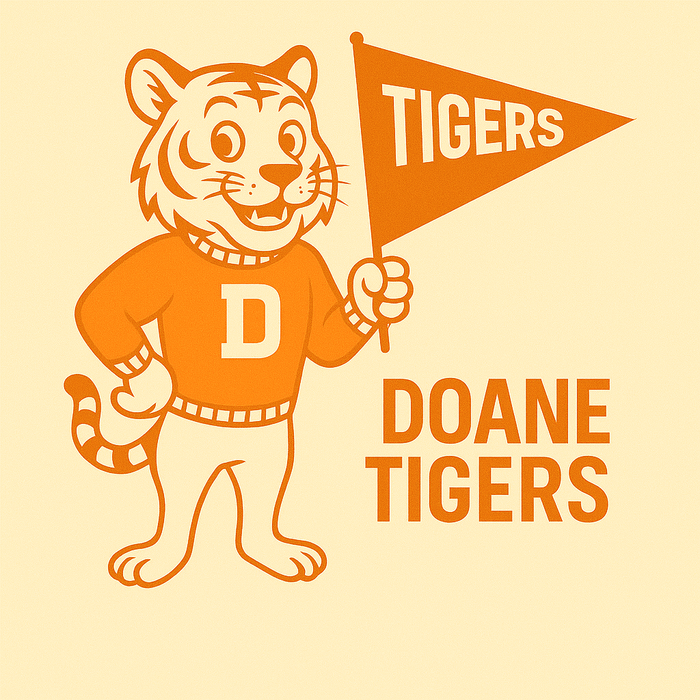 Doane Tigers Vintage Mascot Tee