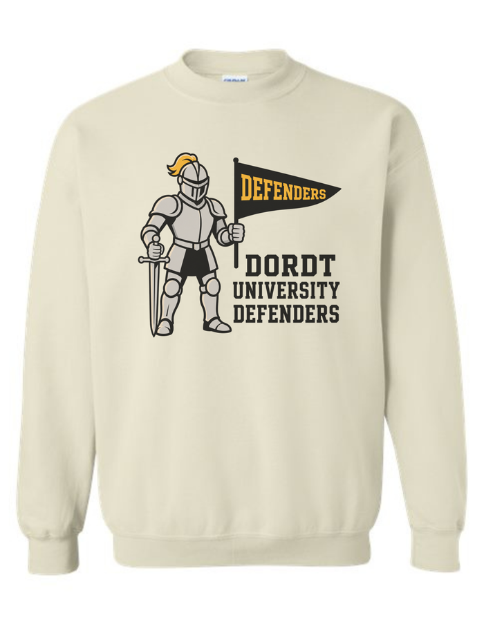 Dordt University Defenders Vintage Mascot Tee & Sweatshirt