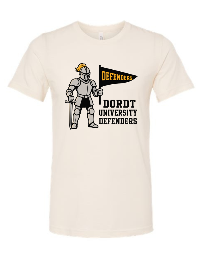 Dordt University Defenders Vintage Mascot Tee & Sweatshirt