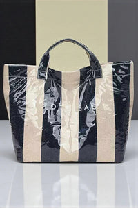 Striped Tote Bag