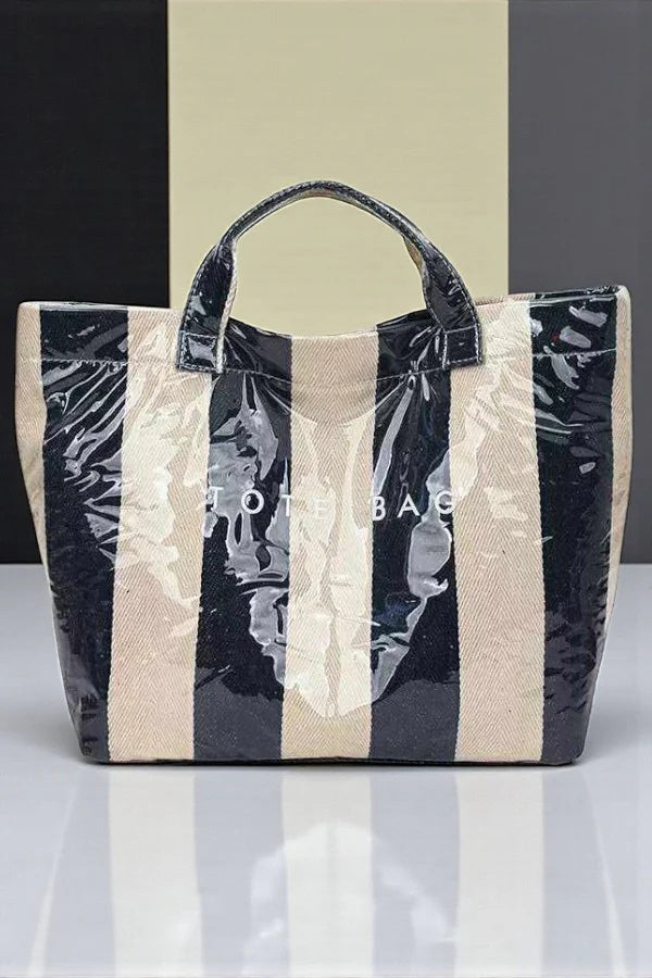 Striped Tote Bag