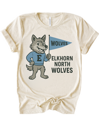 Elkhorn North Wolves Mascot Tee & Sweatshirt