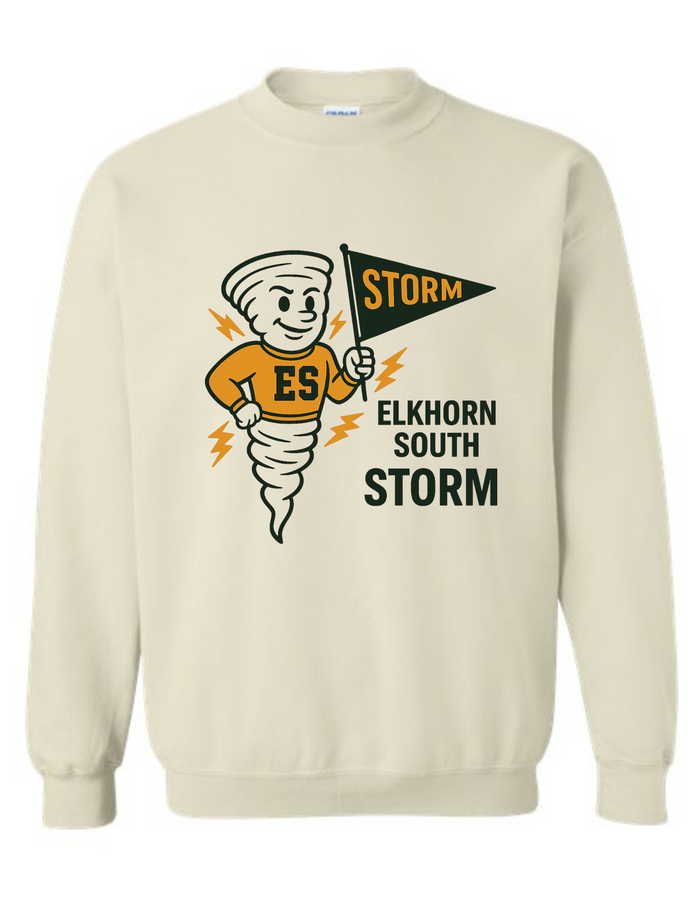 Elkhorn South Storm Mascot Tee & Sweatshirt