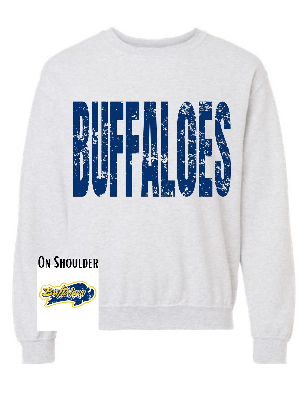 Elm Creek Buffaloes Big Print Sweatshirt