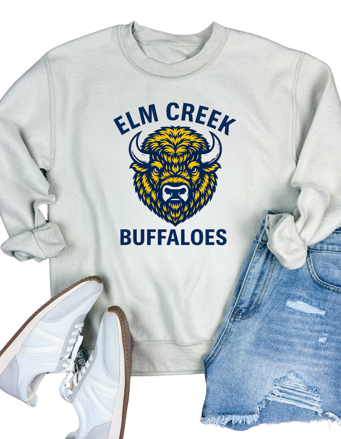 Elm Creek Buffaloes Inside Out Sweatshirt