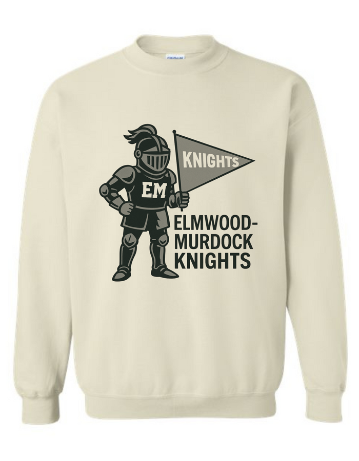Elmwood-Murdock Knights Mascot Tee & Sweatshirt