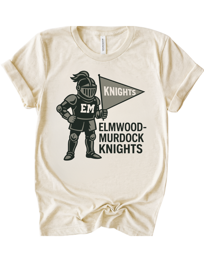Elmwood-Murdock Knights Mascot Tee & Sweatshirt