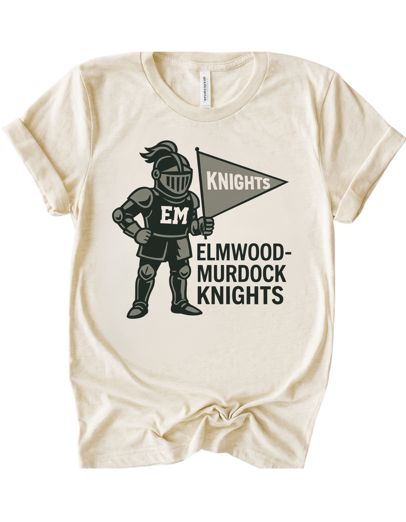 Elmwood-Murdock Knights Mascot Tee & Sweatshirt