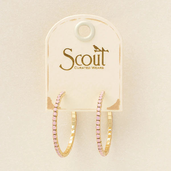 Scout Sparkle & Shine Small Rhinestone Hoop Earrings