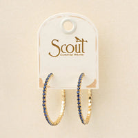 Scout Sparkle & Shine Small Rhinestone Hoop Earrings