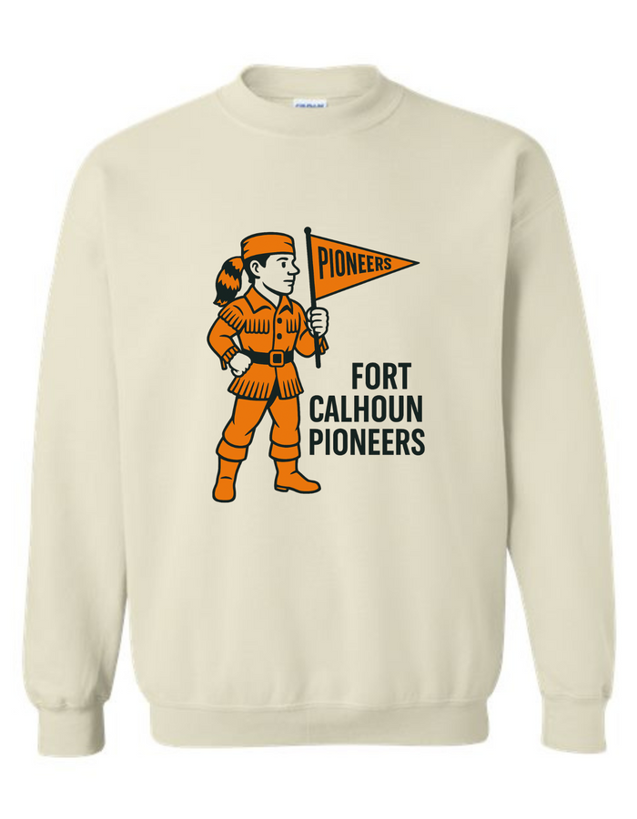Fort Calhoun Pioneers Mascot Tee & Sweatshirt