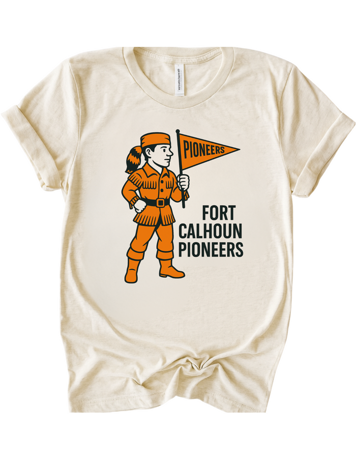 Fort Calhoun Pioneers Mascot Tee & Sweatshirt