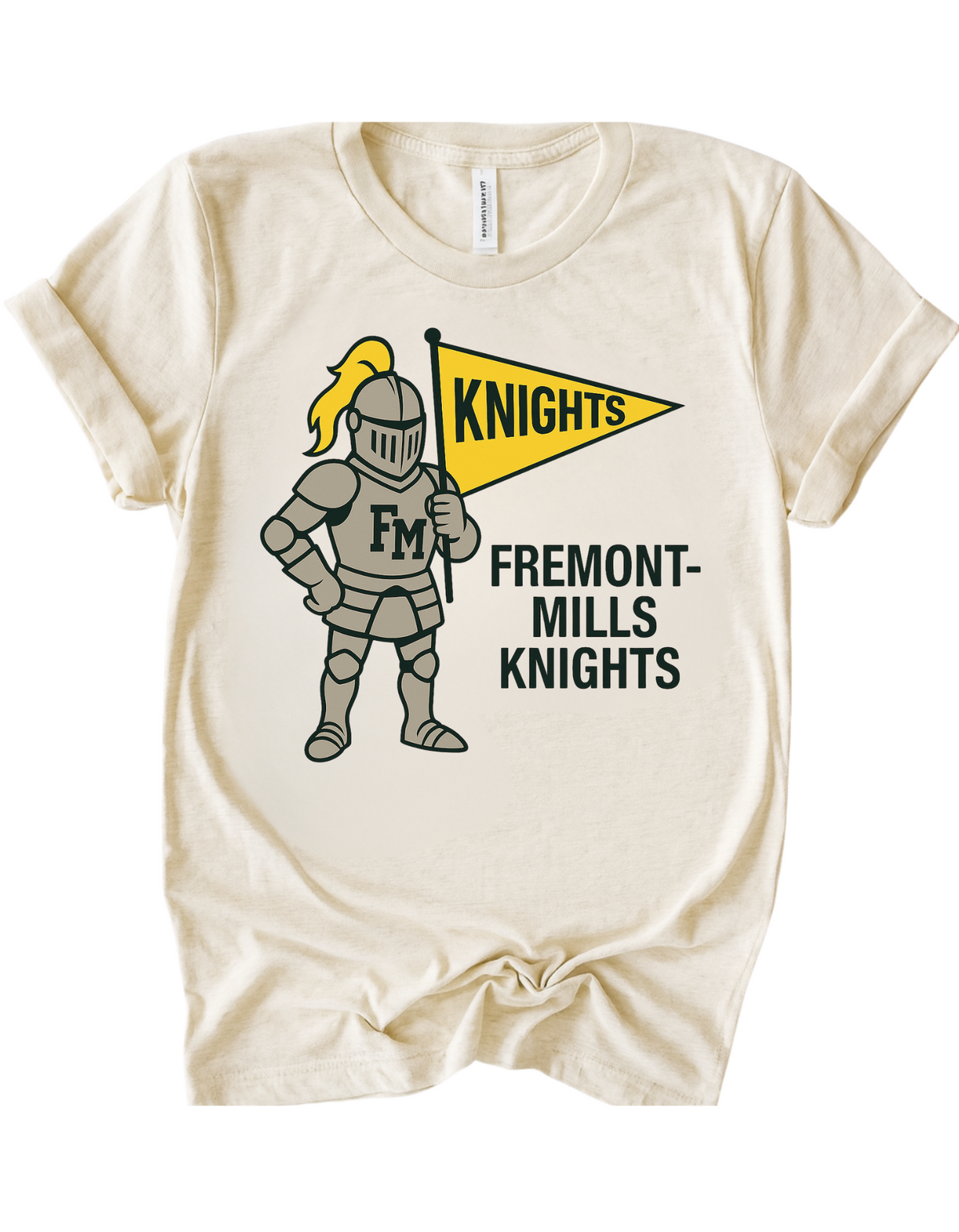 Fremont-Mills Knights Mascot Tee & Sweatshirt