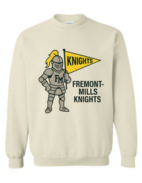 Fremont-Mills Knights Mascot Tee & Sweatshirt