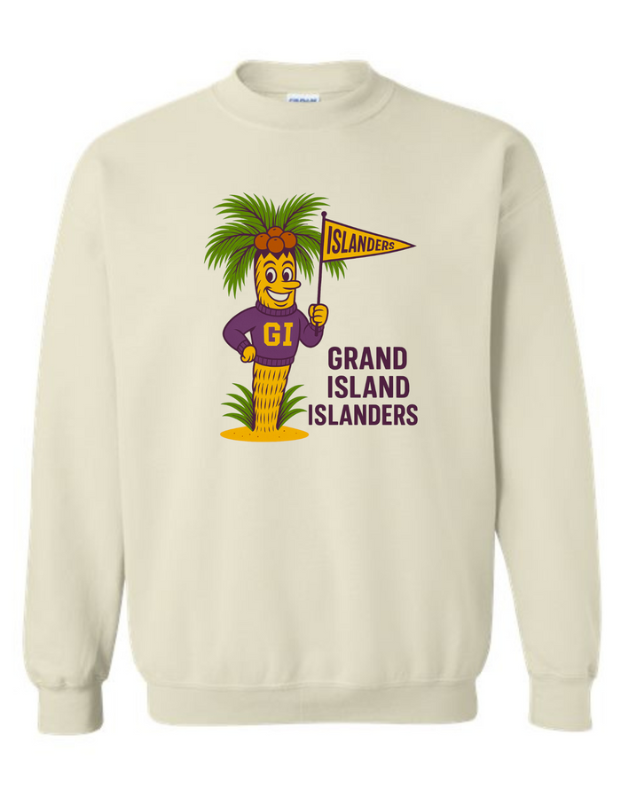 Grand Island Islanders Mascot Tee & Sweatshirt