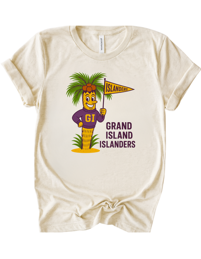Grand Island Islanders Mascot Tee & Sweatshirt