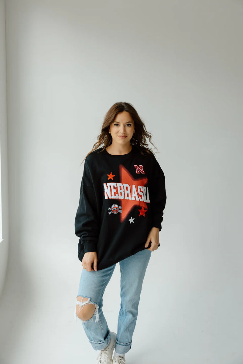 Nebraska Aura Fleece Crew