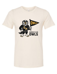 Garden Plain Owls Vintage Mascot Tee & Sweatshirt