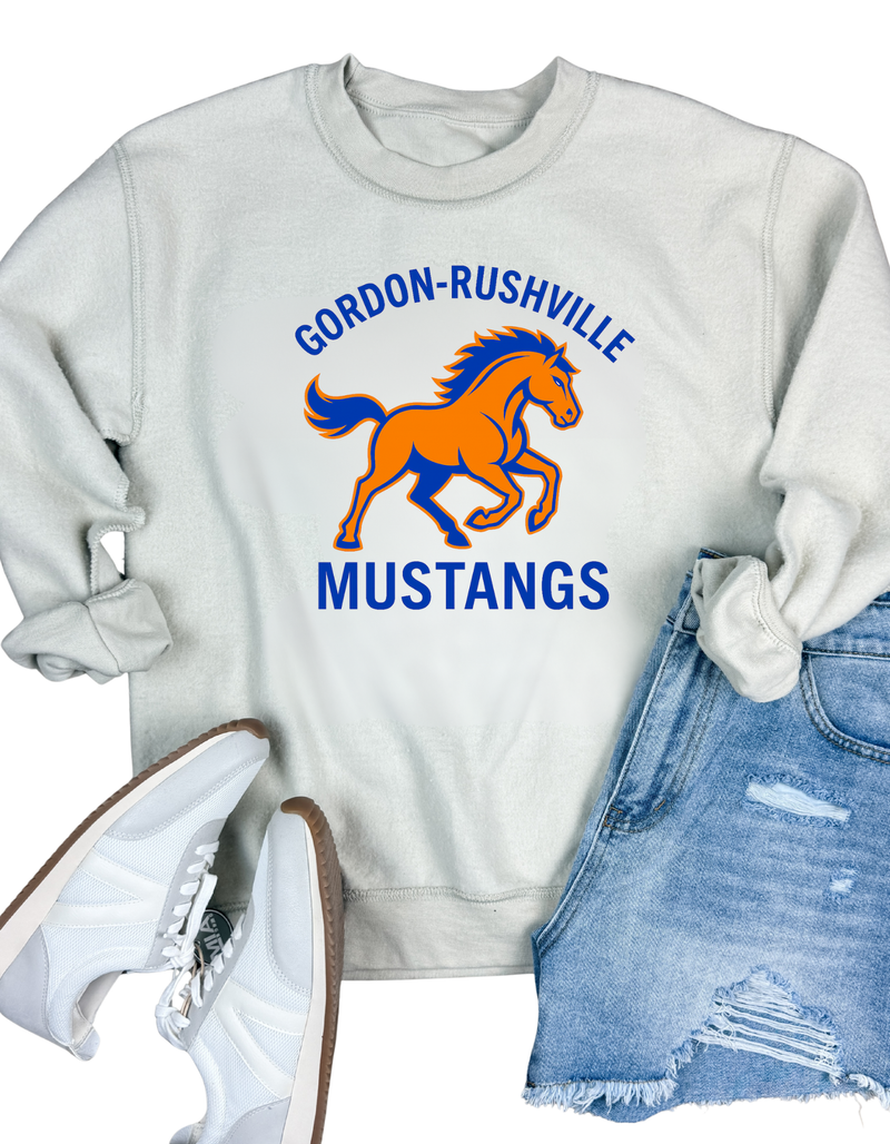 Gordan-Rushville Mustangs Inside Out Sweatshirt