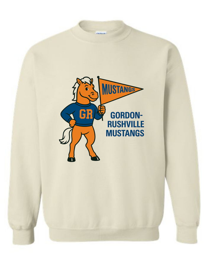 Gordon-Rushville Mustangs Mascot Tee & Sweatshirt