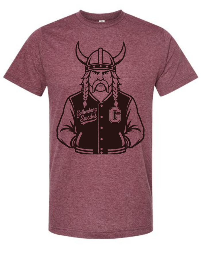 Gothenburg Swedes Varsity Mascot Tee