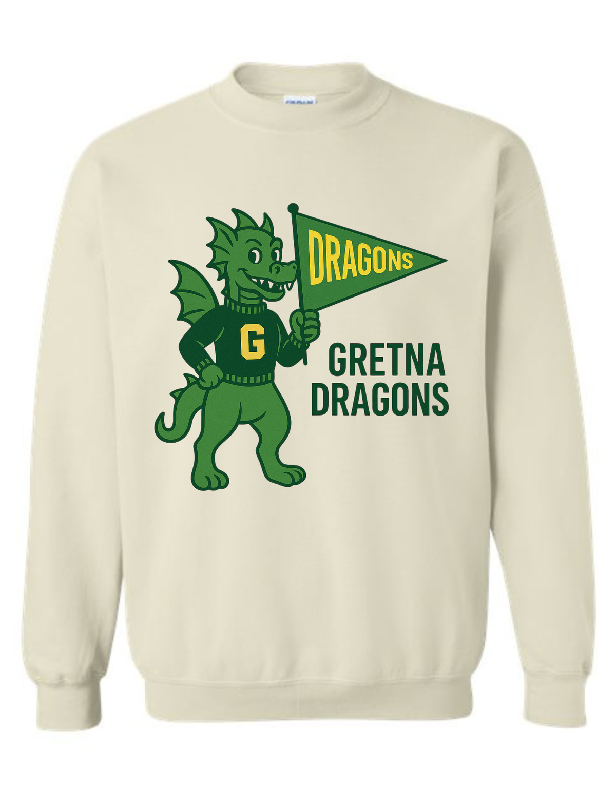 Gretna Dragons Vintage Mascot Tee