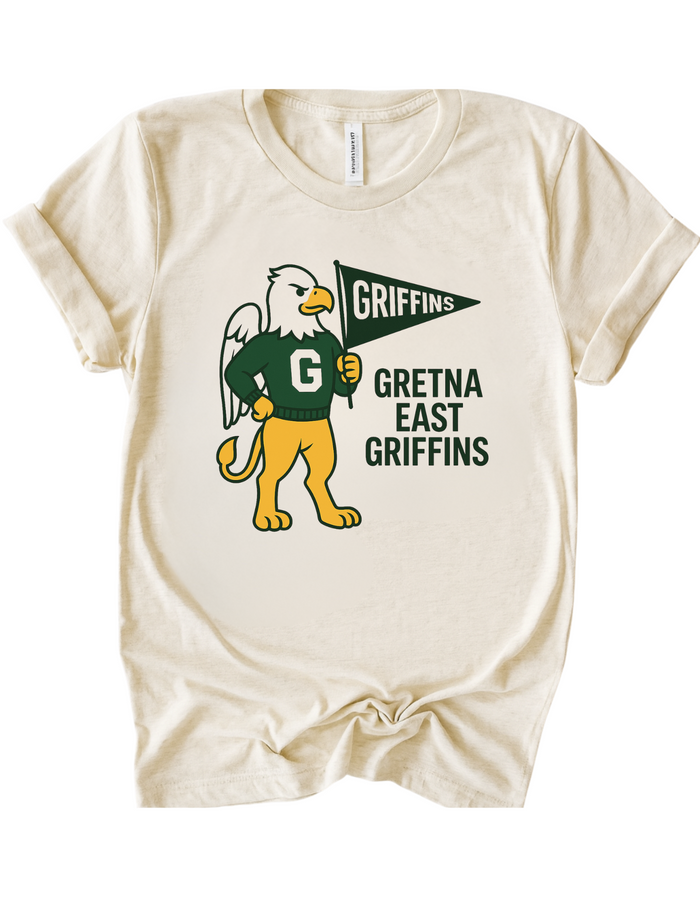 Gretna East Griffins Mascot Tee & Sweatshirt