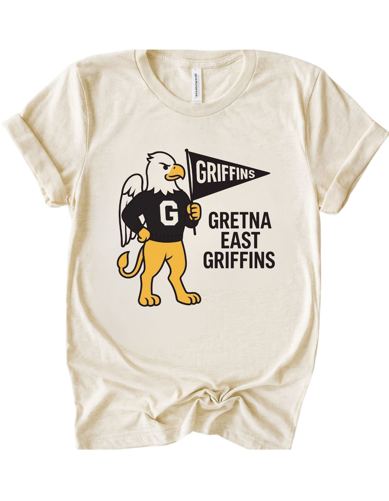 Gretna East Griffins Mascot Tee & Sweatshirt