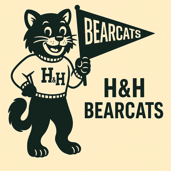 H & H Bearcats Vintage Mascot Tee