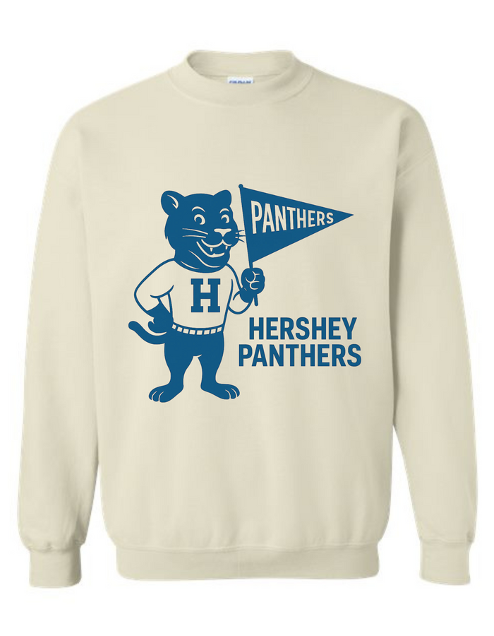 Hershey Panthers Vintage Mascot Tee & Sweatshirt