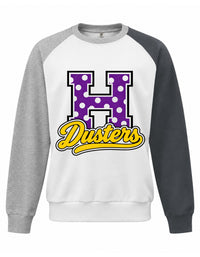 Custom Polka Dot Colorblock Crew
