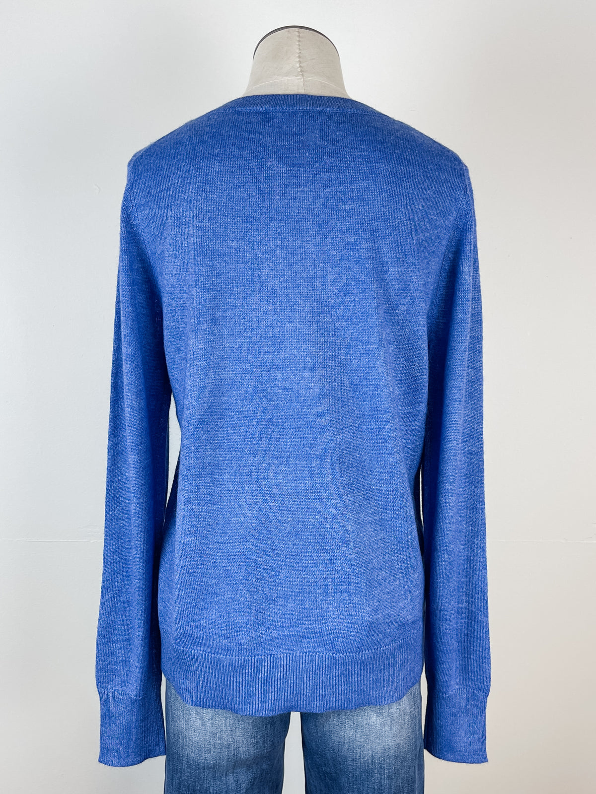 Parker Basic V Neck Sweater in Blue
