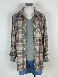 Kendall Plaid Button Down in Multi