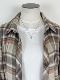 Kendall Plaid Button Down in Multi