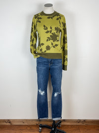 Reyna Floral Sweater in Citrus