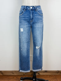 Risen Zara High Rise Cropped Girlfriend Jean