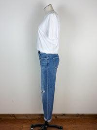 Risen Zara High Rise Cropped Girlfriend Jean