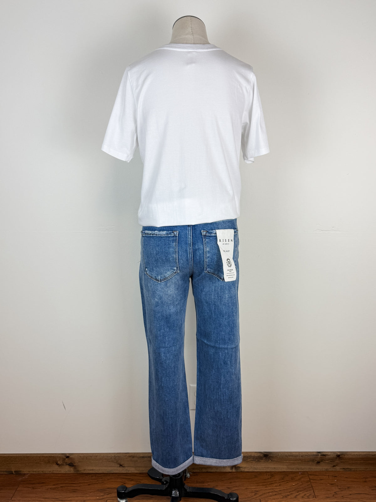 Risen Zara High Rise Cropped Girlfriend Jean