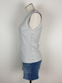 Isla Striped Tank in White/Black