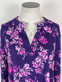 Lizzy Blouse in Pink/Purple