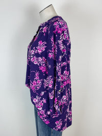 Lizzy Blouse in Pink/Purple